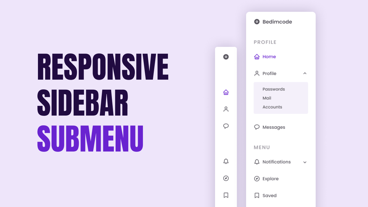 Responsive Sidebar Submenu