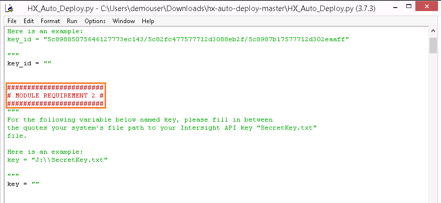 Figure 11 - MODULE REQUIREMENT 2 location