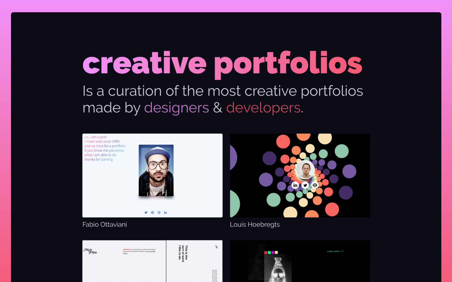 Creative Portfolios