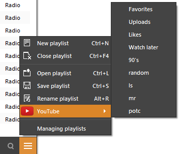 Context menu