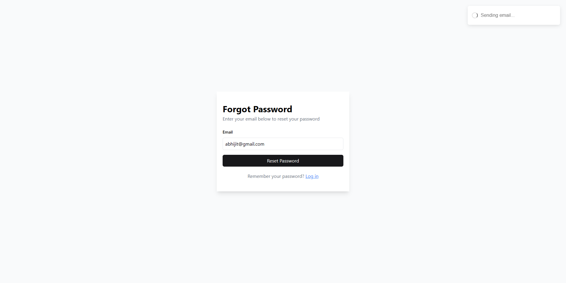 Forgot Password