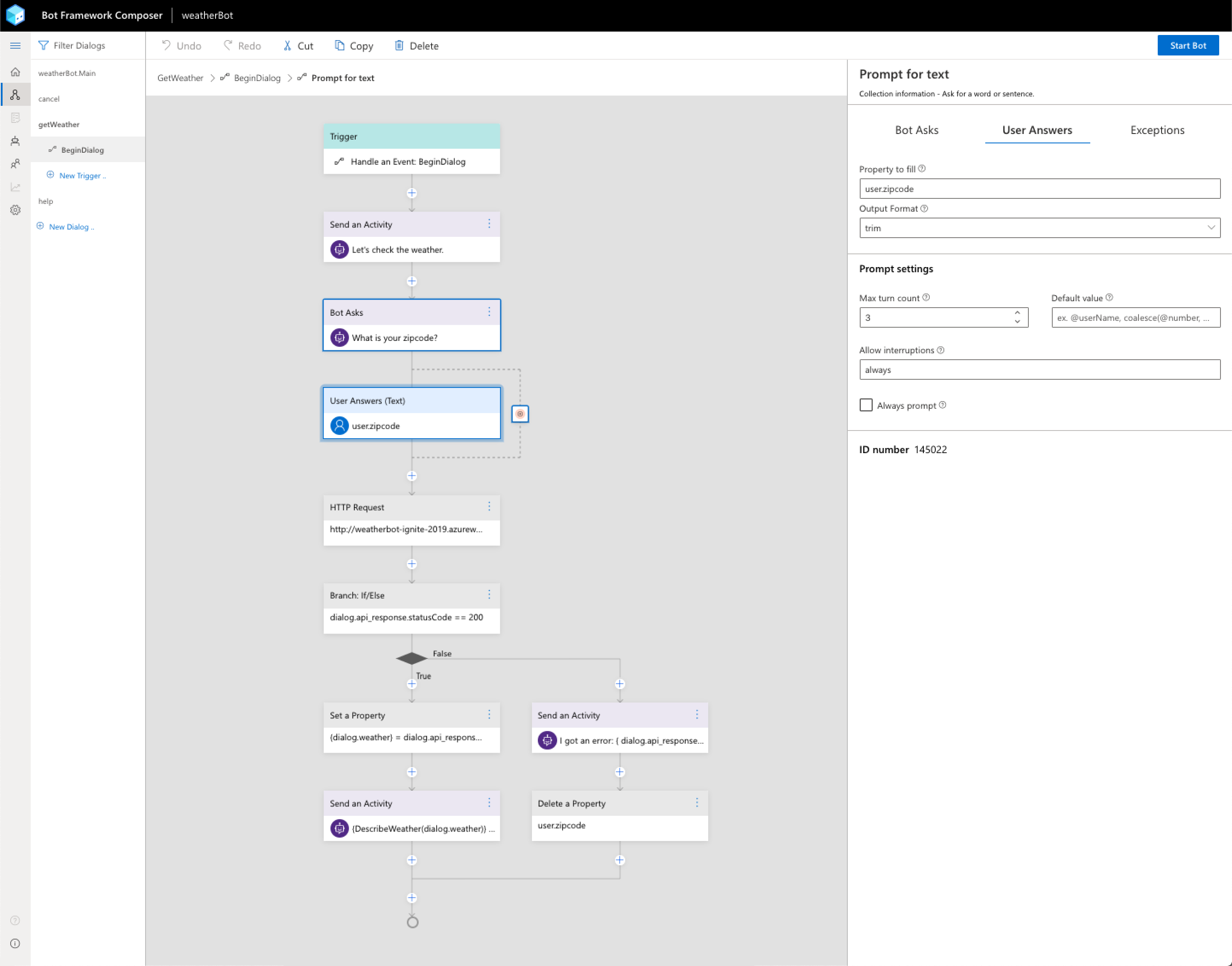 Bot Framework Composer Home Page