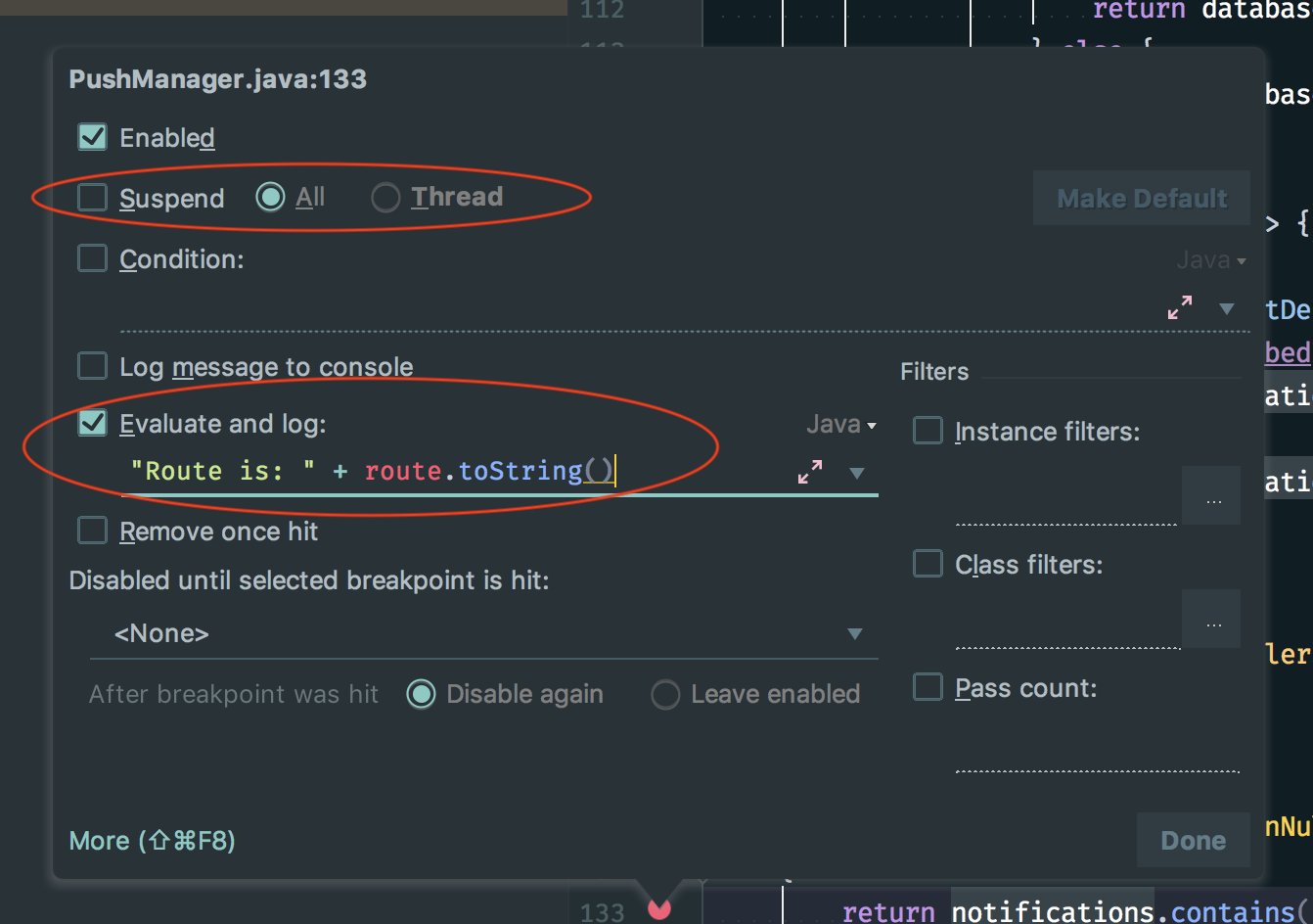 Breakpoint Logs