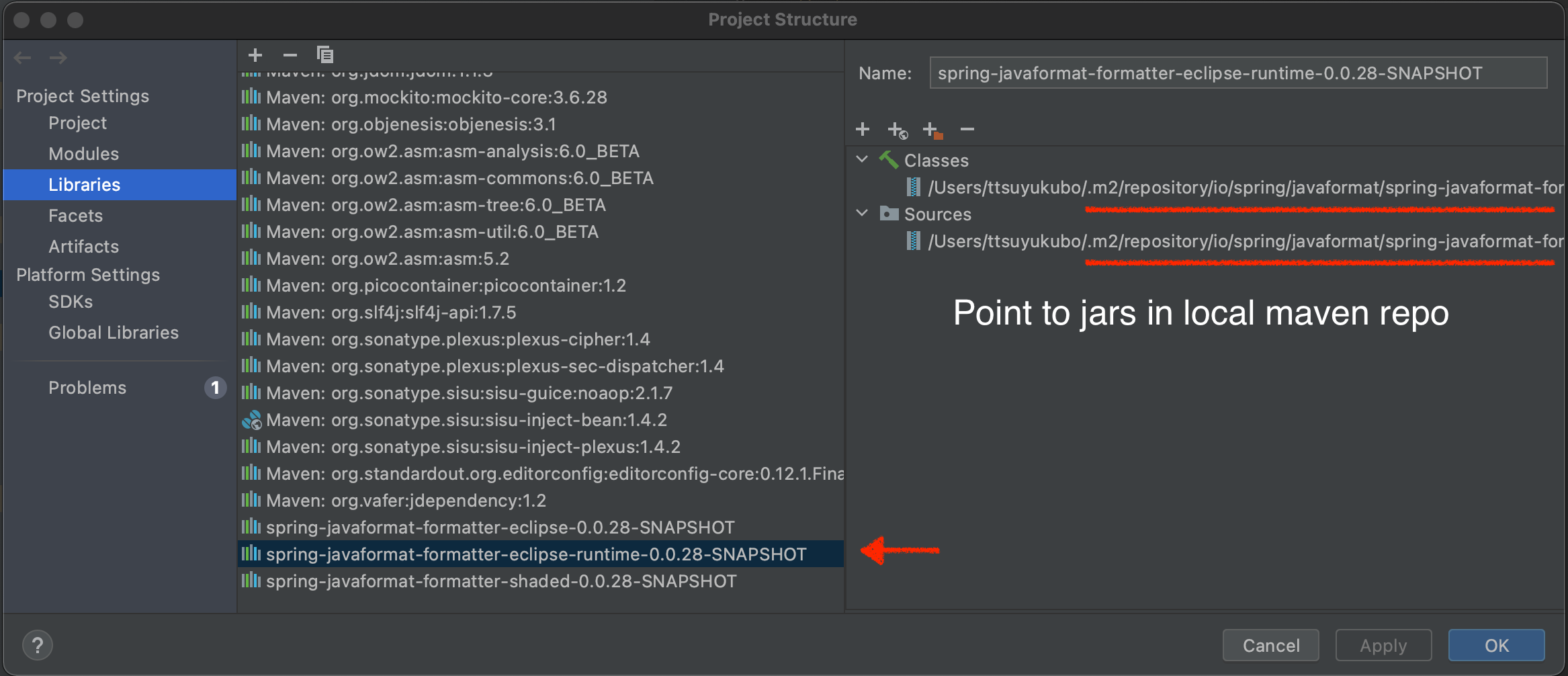 Setup IntelliJ IDEA library