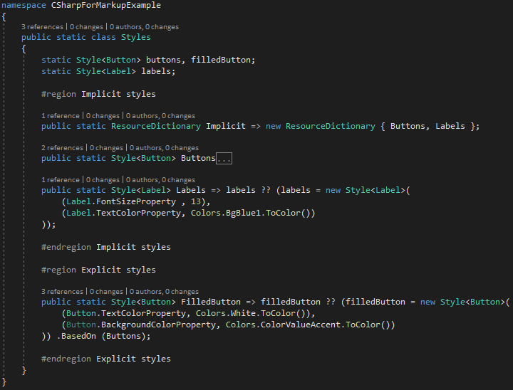 Styles In C Sharp