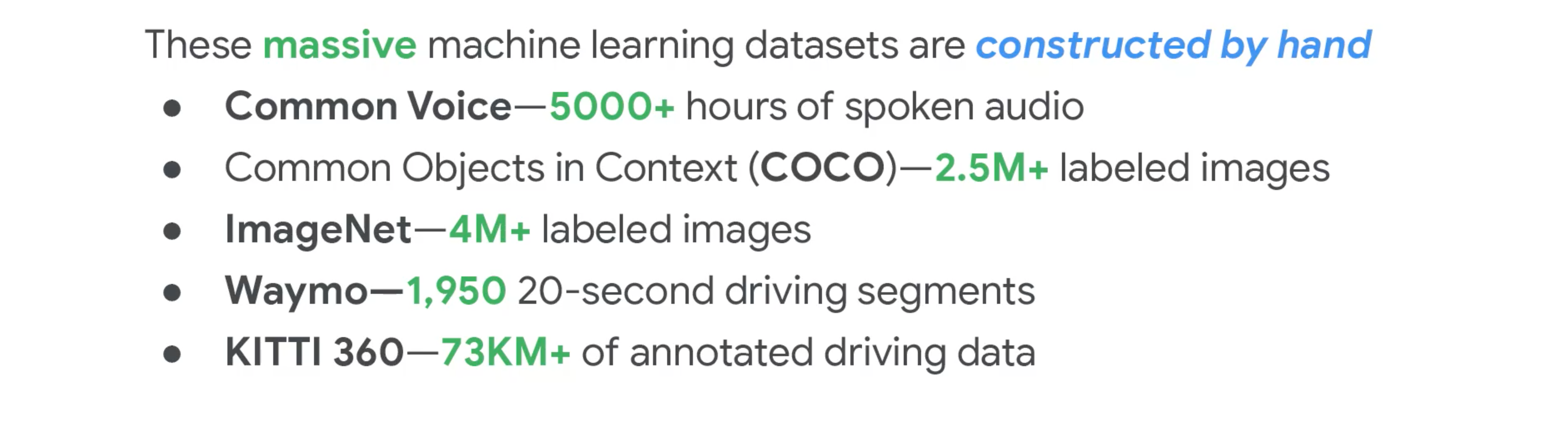 Datasets