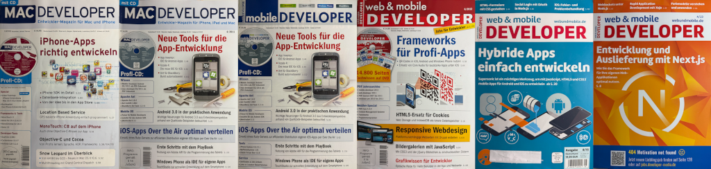 Cover History from MACDeveloper to web & mobile Developer