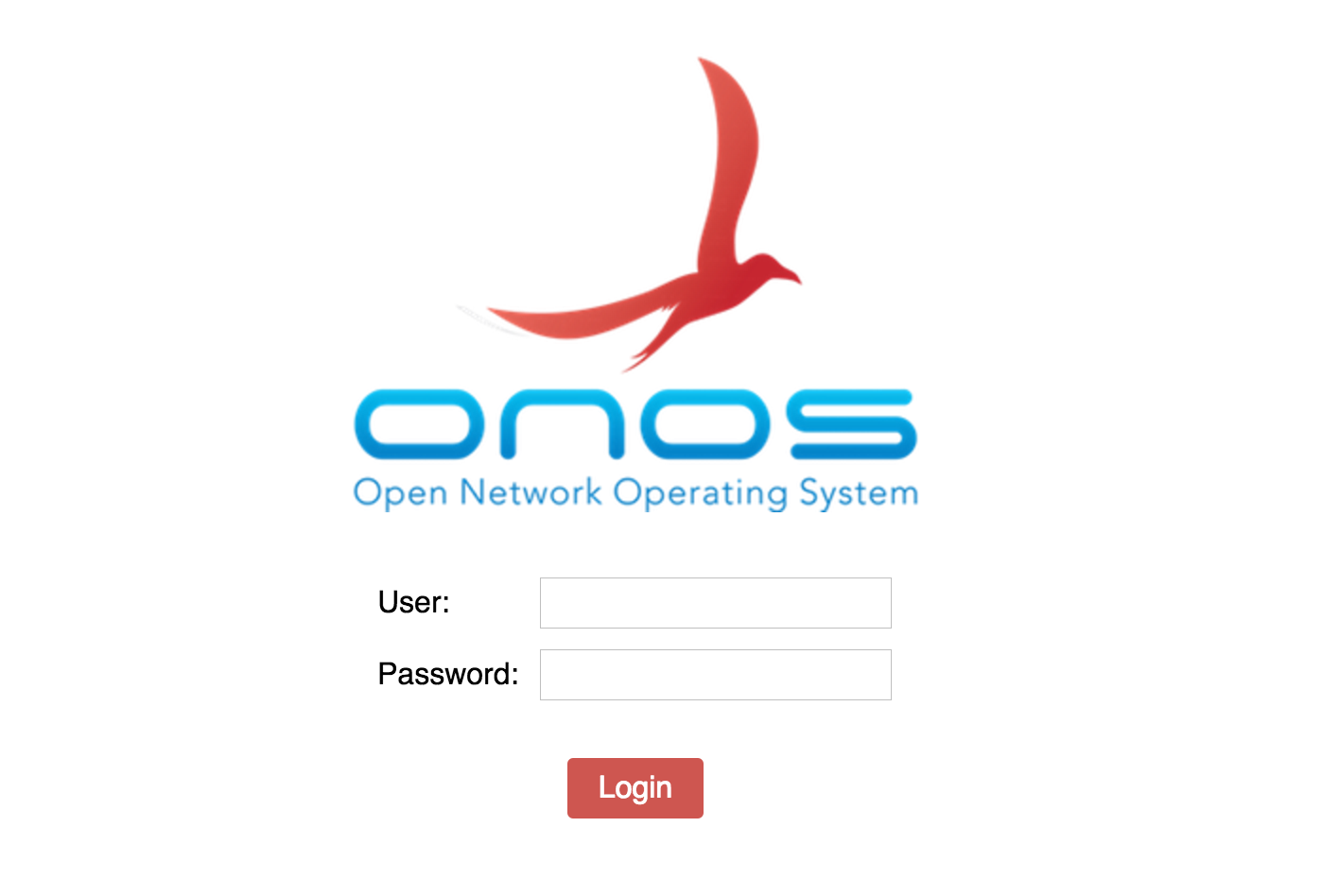 ONOS GUI Login Screen