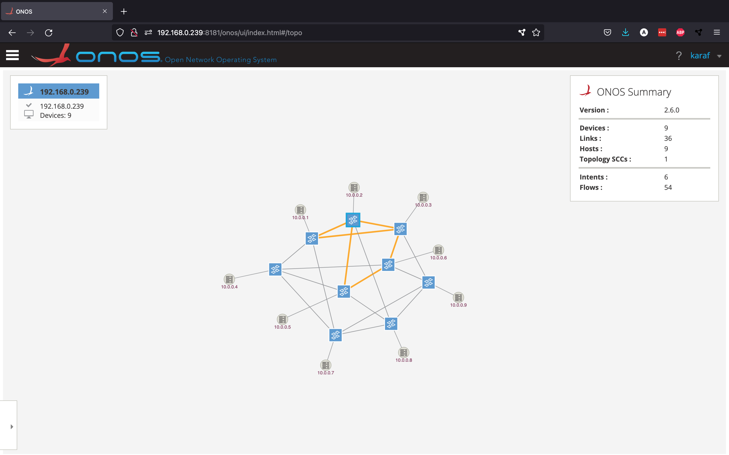 VPLS Intents in Topology View