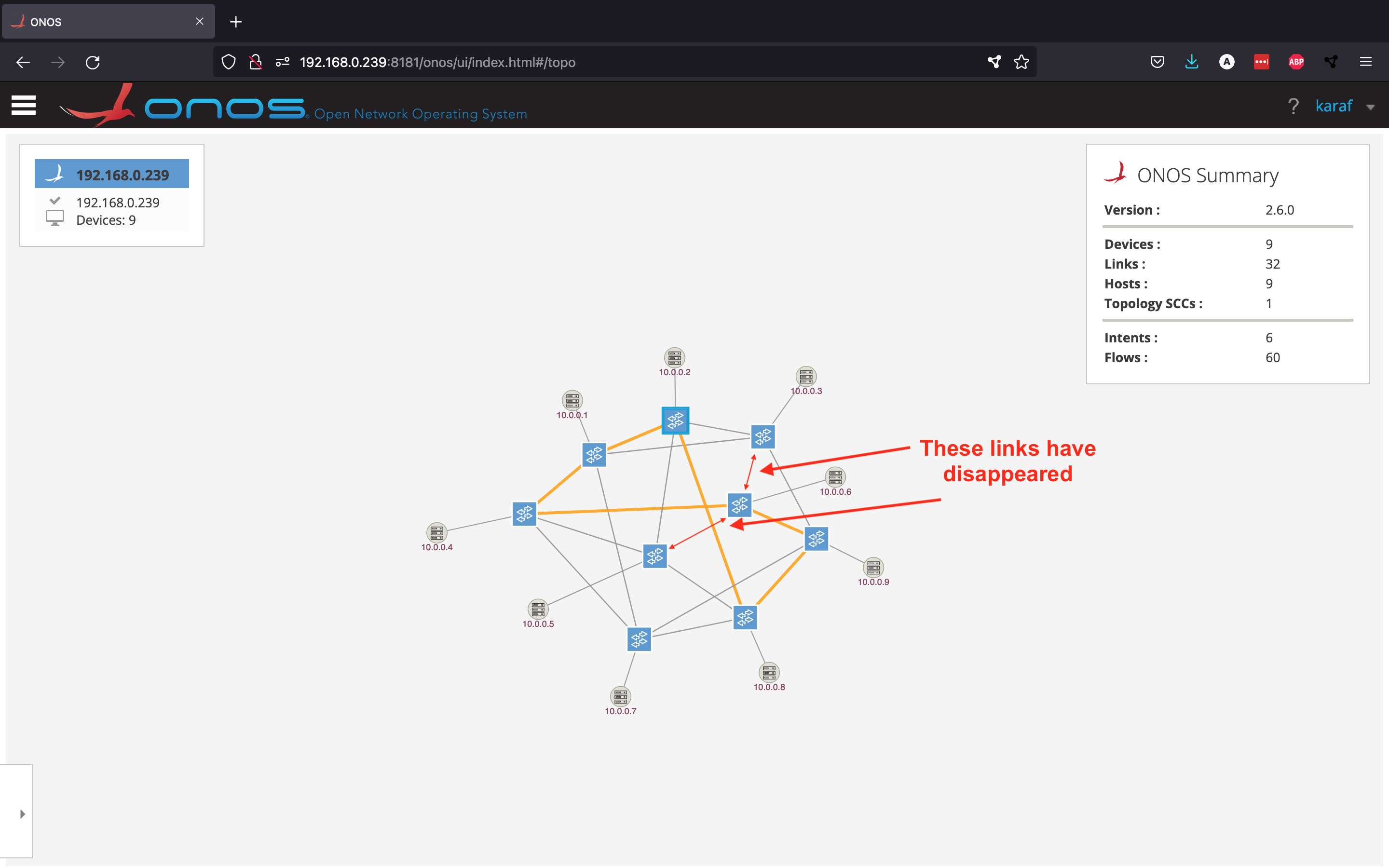 VPLS Intents in Topology View