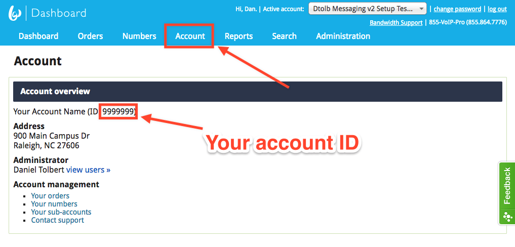 Get Account Id