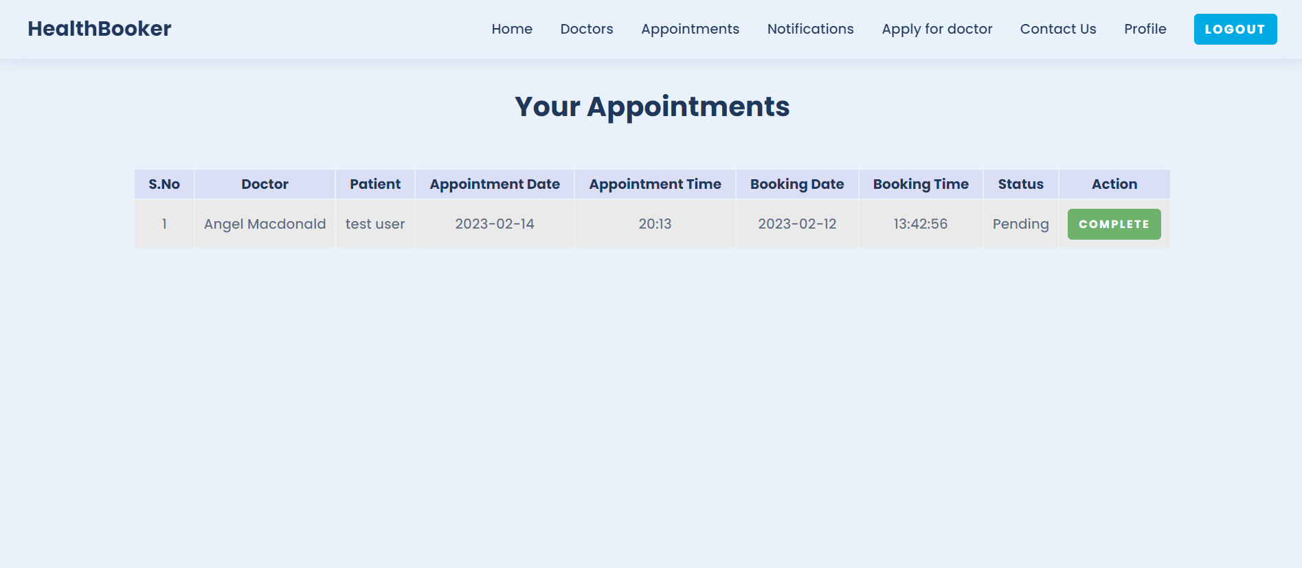 appointments