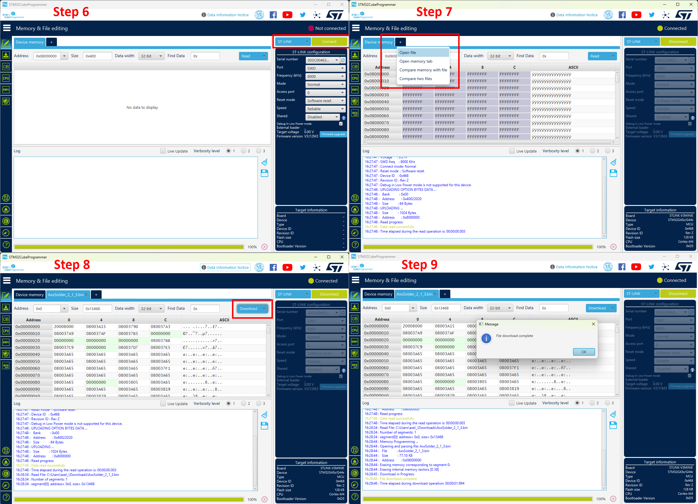 AxxSolder_SWD_programming