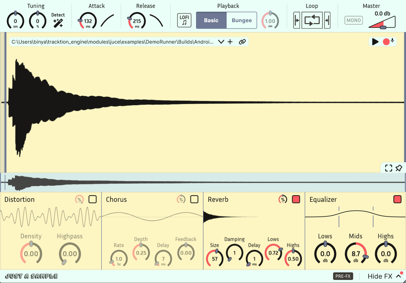 View of full plugin