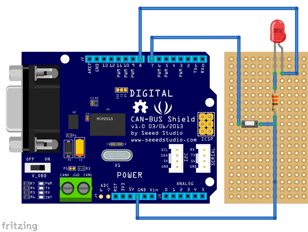 Connection to Seeed-Studio CAN BUS Shield