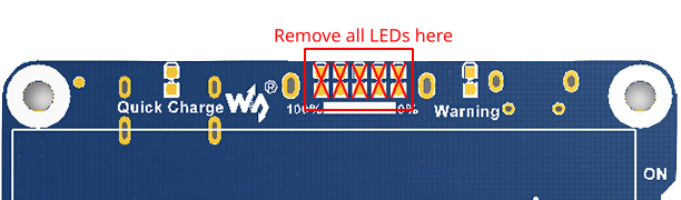 Remove LEDs