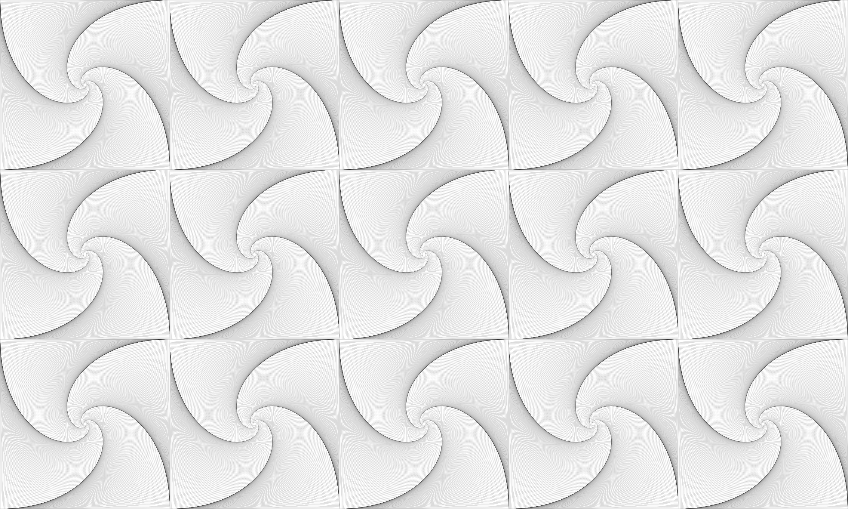 Square whirl tiling of plane