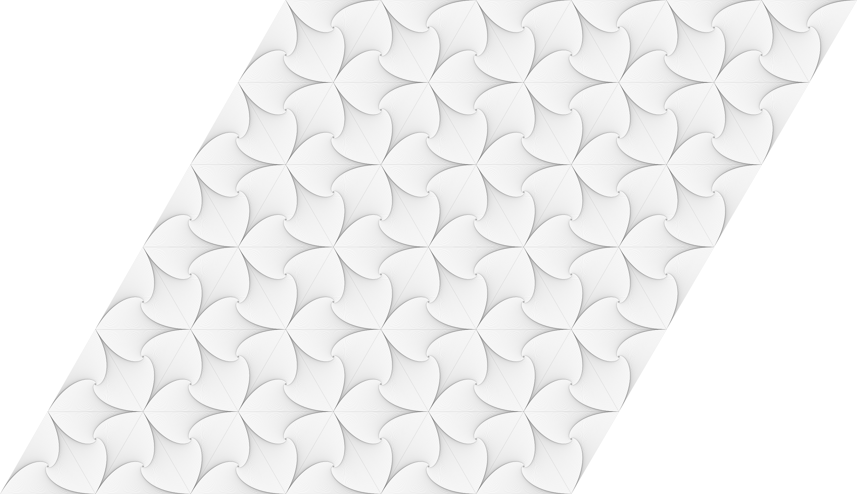 Triangle whirl tiling of plane