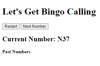 First number generated