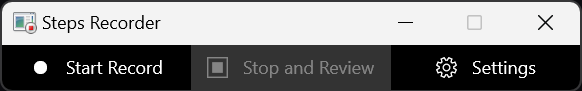 Origincal Windows Steps Recorder