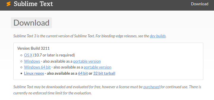 Sublime Text Download