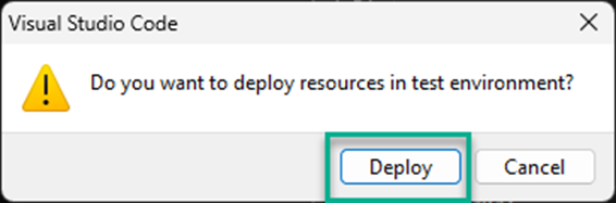 VS Code Prompt to Deploy