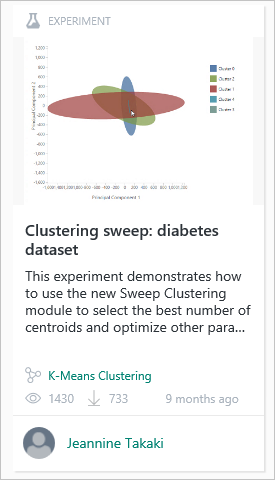 Clustering experiment