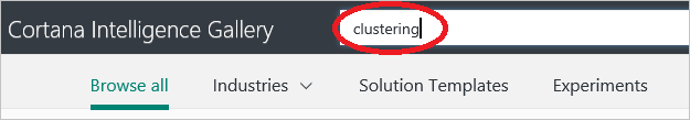 Search for clustering experiments