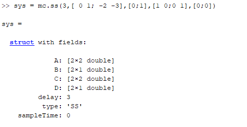 State Space Example - MATLAB