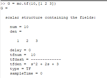 Transfer Function Example - Octave