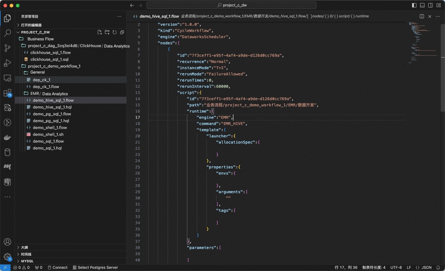 DataWorks Migration Package FlowSpec example