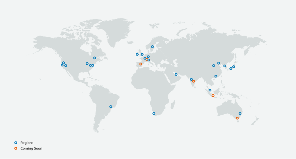 AWS Regions worldwide