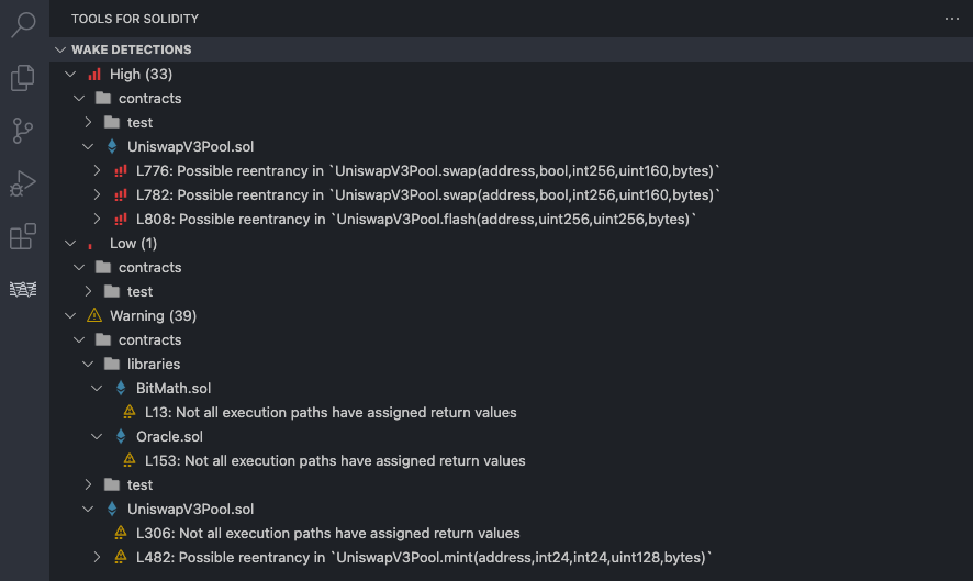 Detections preview