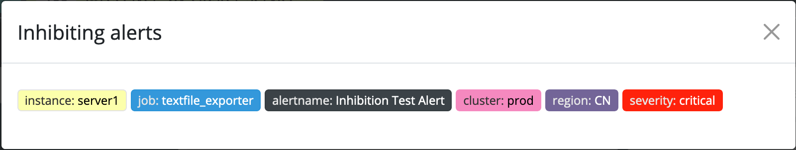 Inhibiting alerts