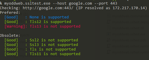 myoddweb.ssltest Sample