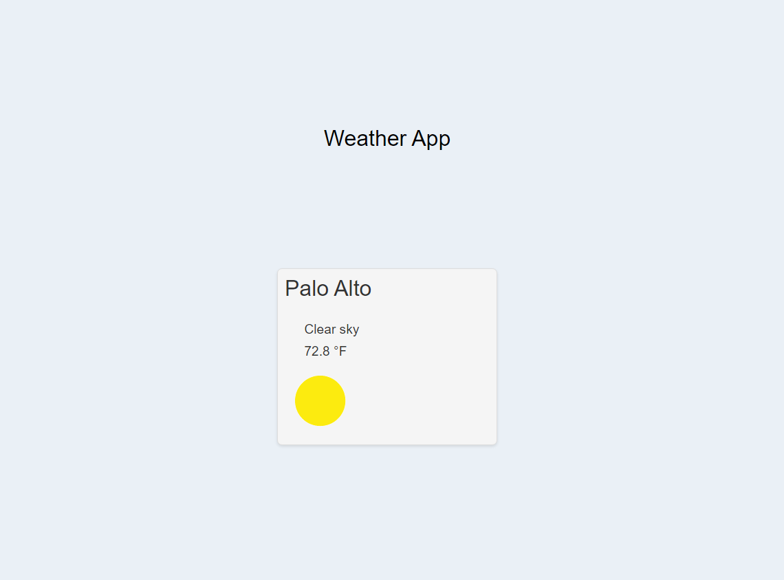 Weather App Screenshot