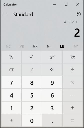 Calculator Screenshot