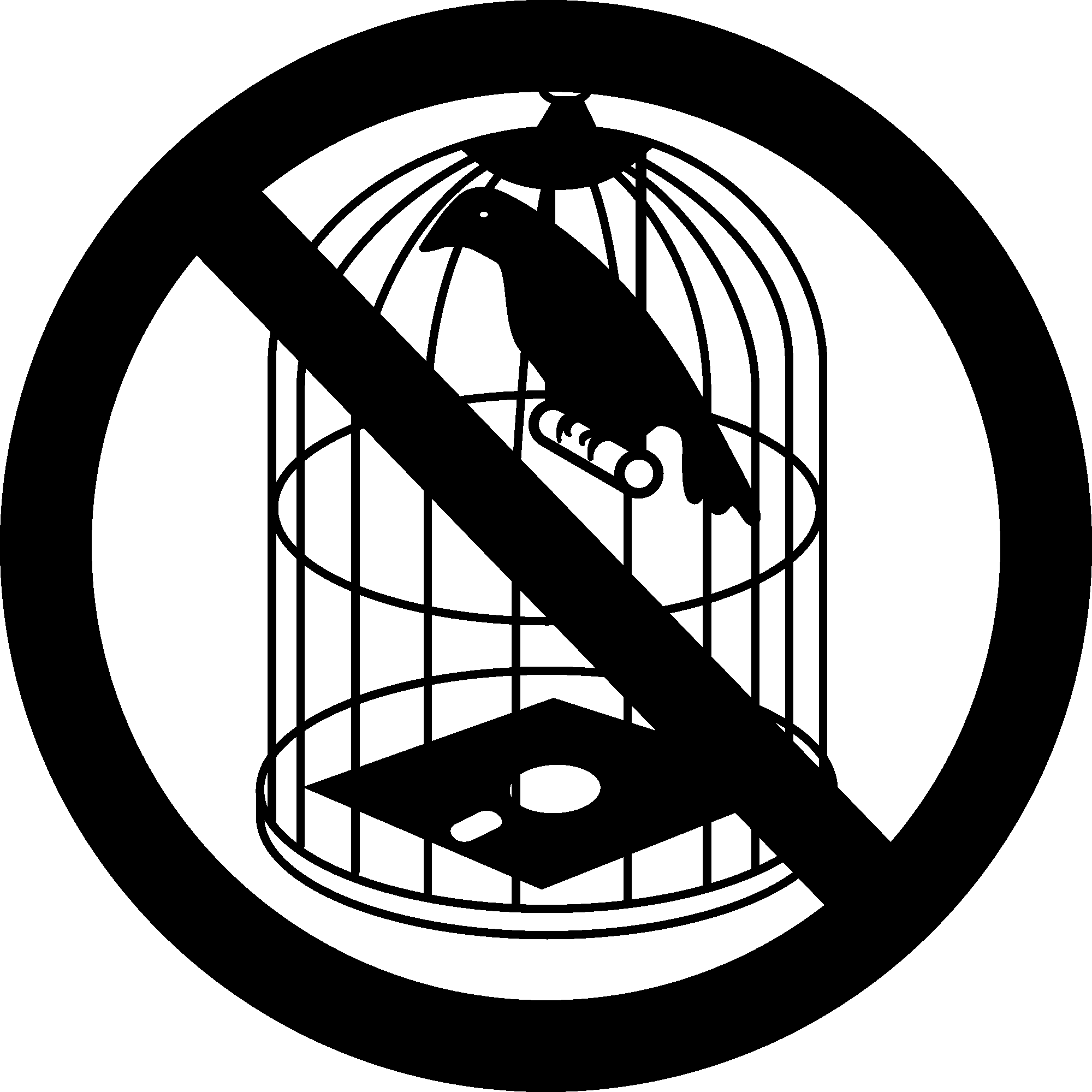 Bird in a cage