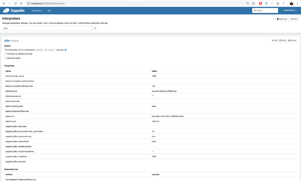 jdbc settings