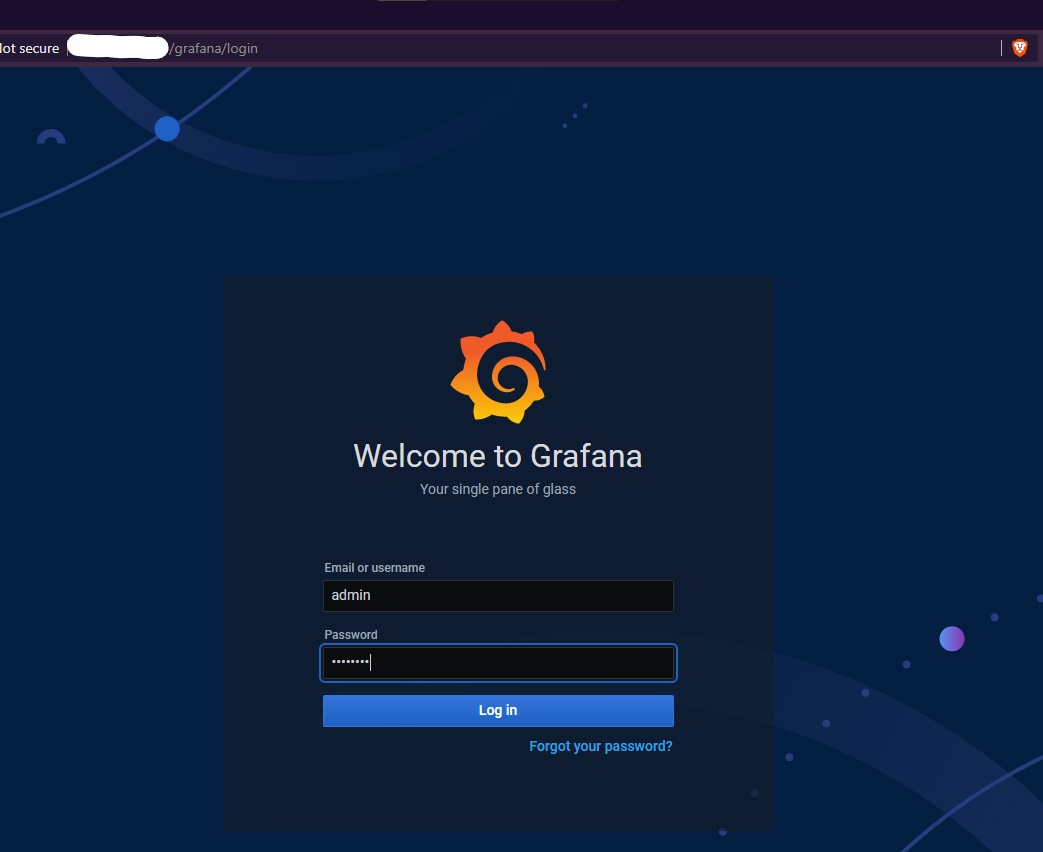 Prototype Grafana Login