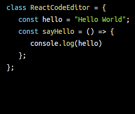 React Code Editor