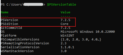 PowerShell Version