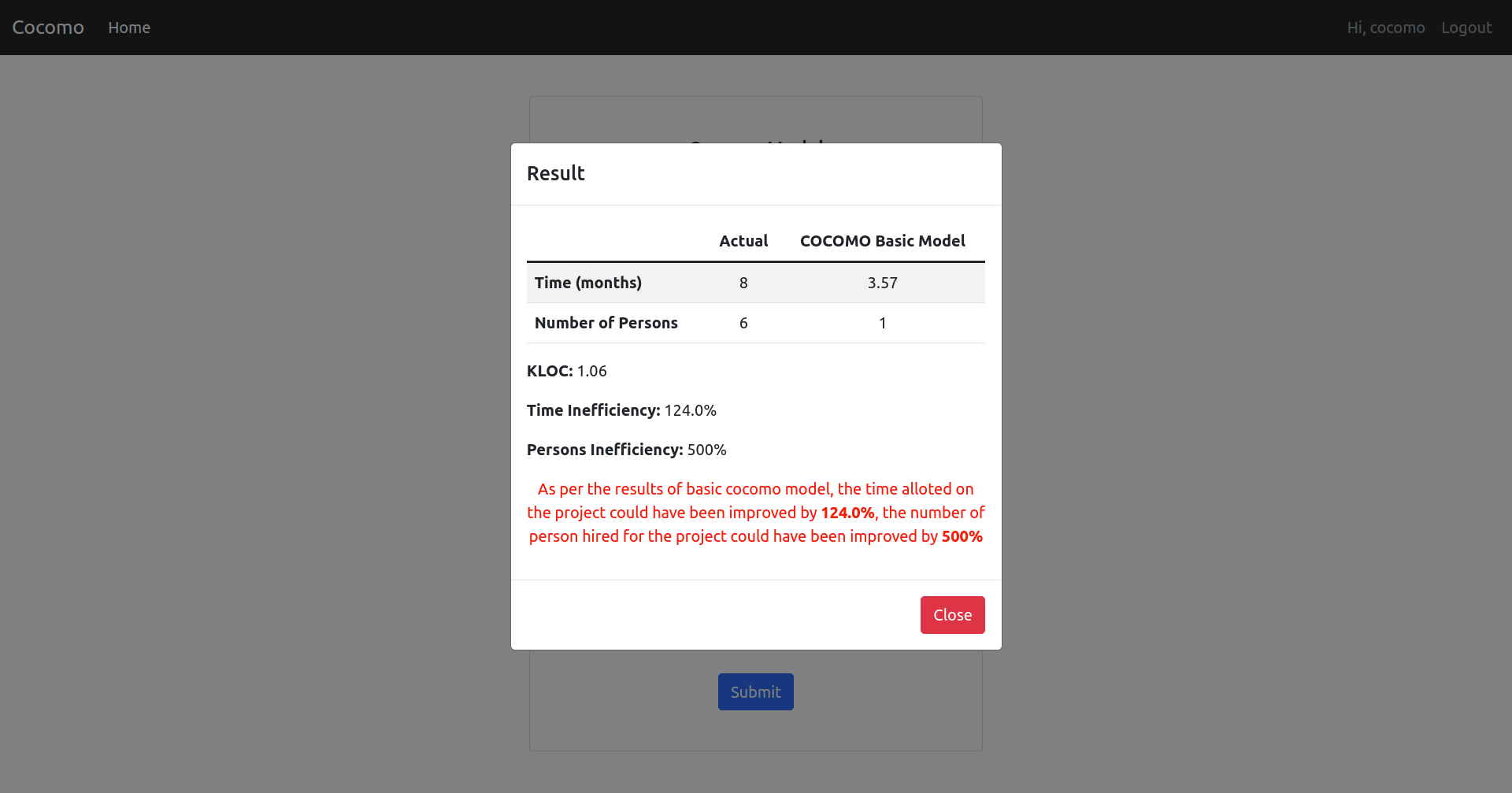 Results Page