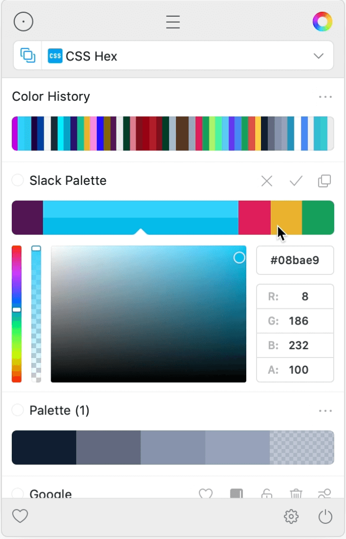 Sip Color Palette Manager