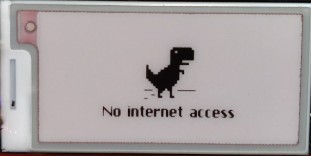 No internet connection