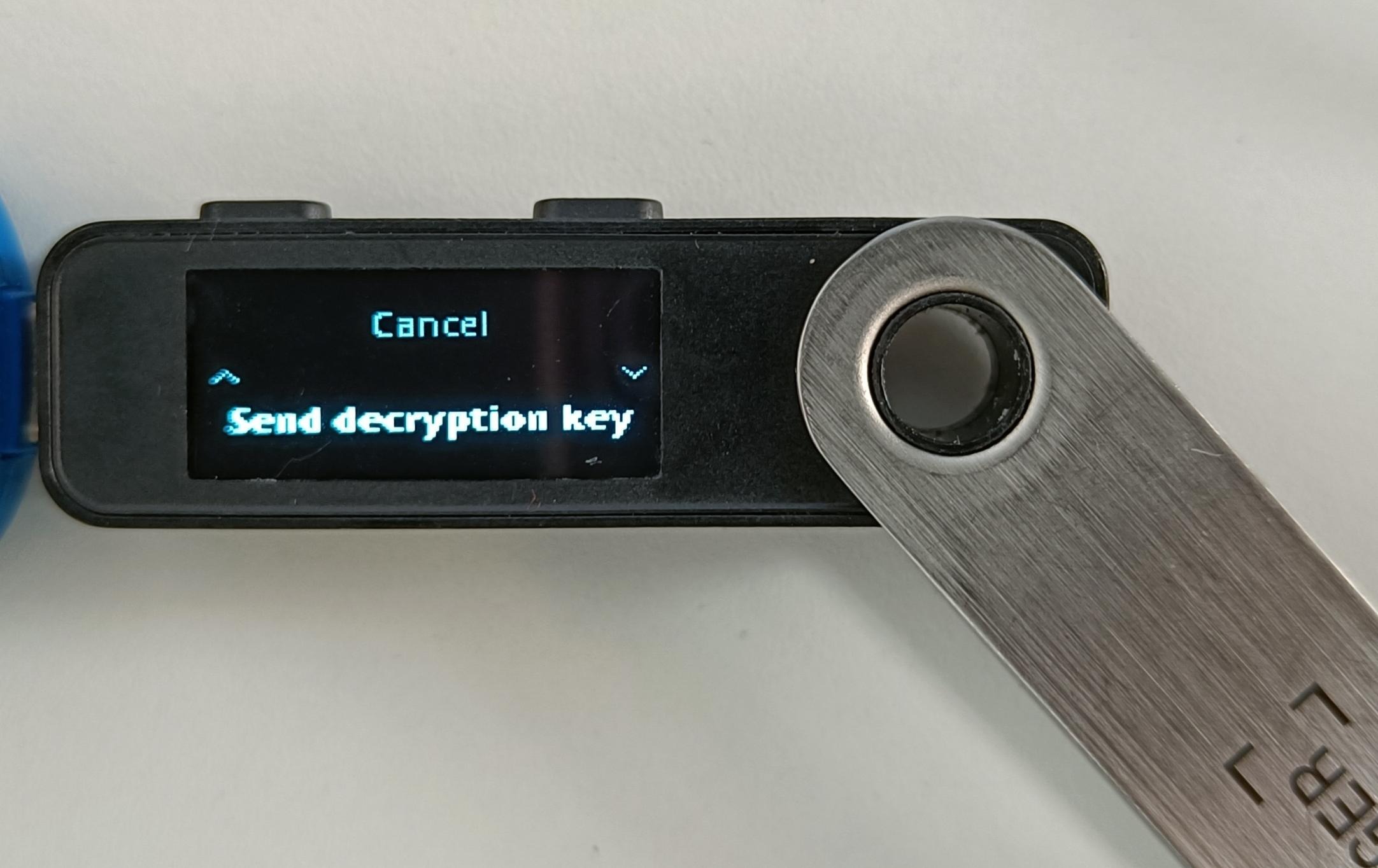 Validation on the Nano before sending the decryption key