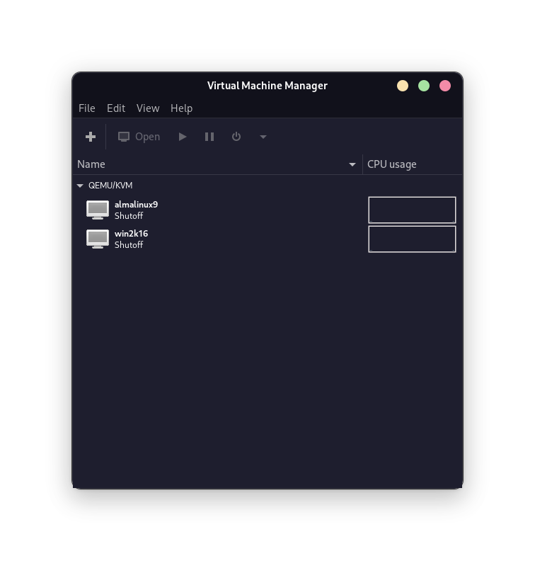 VMs in hyperviser