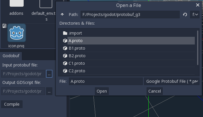 Input protobuf file