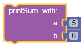 Create function from blocks with no return value