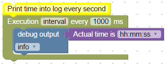 Debug output